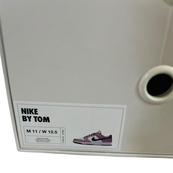 Nike Custom Dunk Low White, Black & Mauve/Purple M11 / W12.5 - Picture 9 of 9